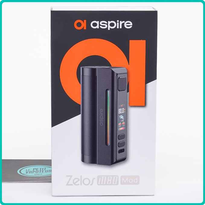 Packaging de la Box Zelos M80 Aspire